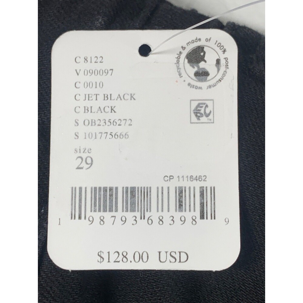 Free People We The Free Oracle Jeans 27 Black Low Rise Slim Straight Denim NWT - Picture 7 of 9